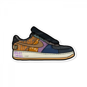 Air Force 1 Cactus Jack Vinil 5x8 cm  Corte Total Tinta Eco Solvente @brushsneakers