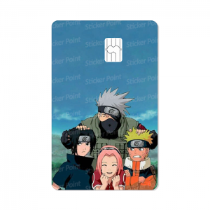 Naruto Vinil 5,4 x 8,6 cm  Laminado Tinta Eco Solvente Adesivo para Cartão de Crédito
