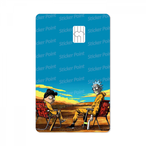 Rick and Morty B.B Vinil 5,4 x 8,6 cm  Laminado Tinta Eco Solvente Adesivo para Cartão de Crédito