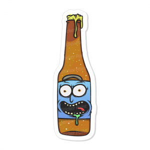 Beer Rick Vinil 8 x 2,6 cm  Corte Total Tinta Eco Solvente 