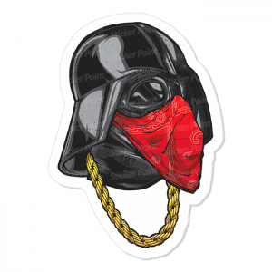 Darth Vader Vinil 7,5 x 5,4 cm  Corte Total Tinta Eco Solvente 