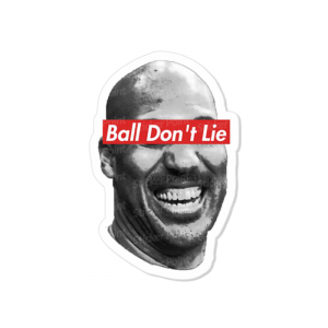 Jordan Ball Dont Lie Vinil 7,5 x 5,4 cm  Corte Total Tinta Eco Solvente 