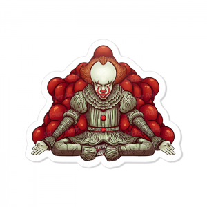 Pennywise Vinil 7,5 x 5,4 cm  Corte Total Tinta Eco Solvente 
