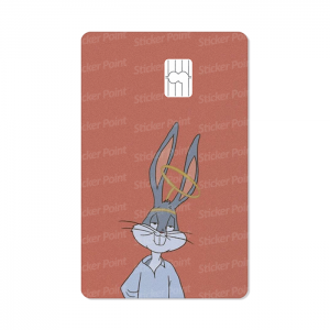 Pernalonga Vinil 5,4 x 8,6 cm  Laminado Tinta Eco Solvente Adesivo para Cartão de Crédito