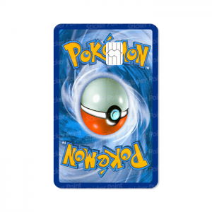 Pokémon Verso Vinil 5,4 x 8,6 cm  Laminado Tinta Eco Solvente Adesivo para Cartão de Crédito