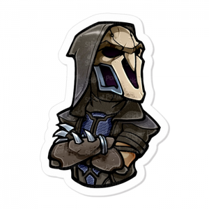 Reaper Overwatch Vinil 7,5 x 5,2 cm  Corte Total Tinta Eco Solvente 