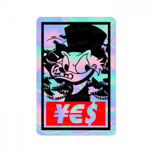 Tio Patinhas Holo Vinil 6,7 x 10 cm  Corte Total Tinta Eco Solvente Holográfico