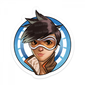 Tracer Overwatch Vinil 7 x 6,1 cm  Corte Total Tinta Eco Solvente 