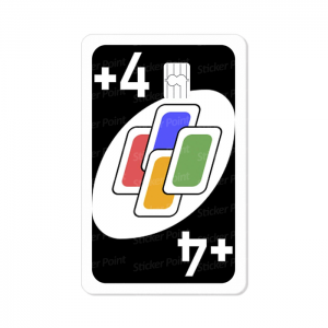 UNO +4 Vinil 5,4 x 8,6 cm  Laminado Tinta Eco Solvente Adesivo para Cartão de Crédito