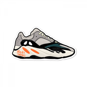 Yeezy 700 V1 Wave Runner Vinil 5x8 cm  Corte Total Tinta Eco Solvente @brushsneakers